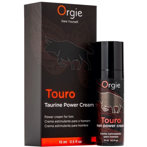 Крем для посилення ерекції Orgie Touro Power Cream, 15 мл, з таурином, гінкго та коренем женьшеню