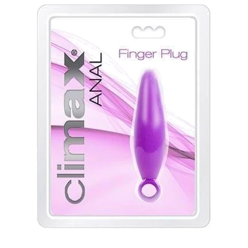 Анальний стимулятор Climax Anal Finger Plug, 8.8x2.5 см, фіолетовий: Для кого унісекс
