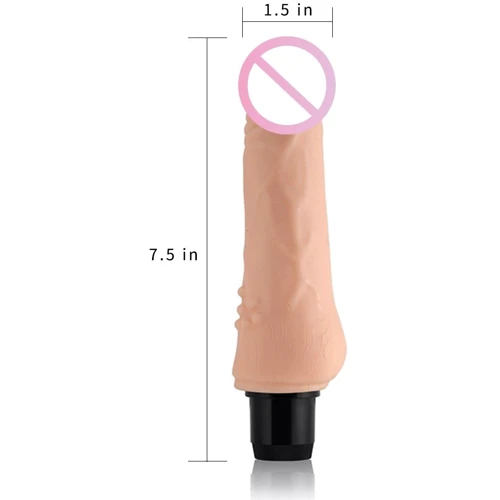 Реалістичний вібратор LoveToy Real Feel Vibrator 4 Flesh 7,5": Призначення Вагінальні