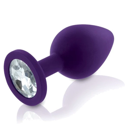 Набор анальных пробок с кристаллом Rianne S: Booty Plug Set Purple фото 7