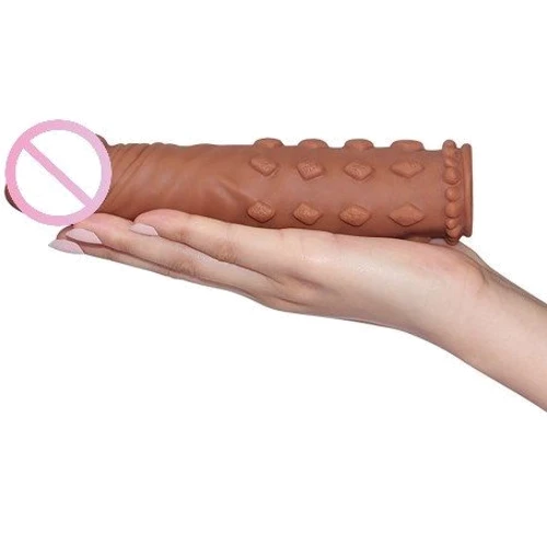 Насадка на член LoveToy Pleasure X-Tender Penis Sleeve Add 2" Brown: Призначення Для збільшення