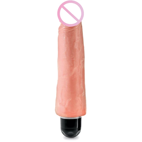 Реалистичный вибратор King Cock 8'' Vibr Stiffy, 21x6 см: Назначение Вагинальные