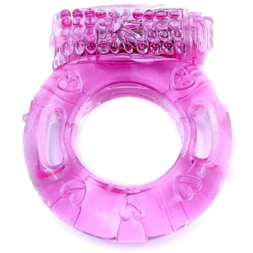 Эрекционное вибро кольцо BOSS Vibrating Cock Ring Pink, BS6700038