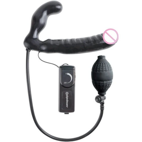Подвійний надувний страпон Fetish Fantasy Series Inflatable Vibrating Strapless, 16,5х3,3 см: Для кого Для жінок