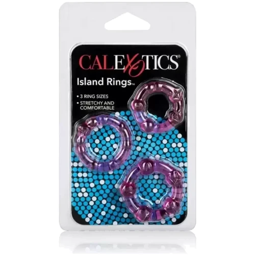 Набор эрекционных колец California Exotic Novelties Transparent Island Rings, 3 шт (розовый): Производитель California Exotic Novelties