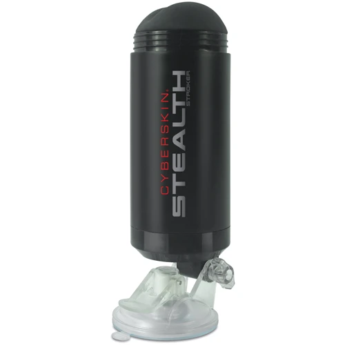Двойной мастурбатор на присоске Topco Sales CyberSkin® Stealth Double Stroker, Mouth & Ass - ротик+попка, 27х8 см: Глубина, см 27