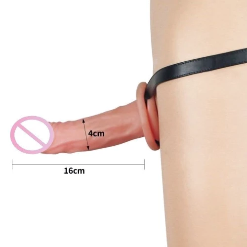 Страпон LoveToy Unisex Hollow Strap On Vibrating: Тип Полые