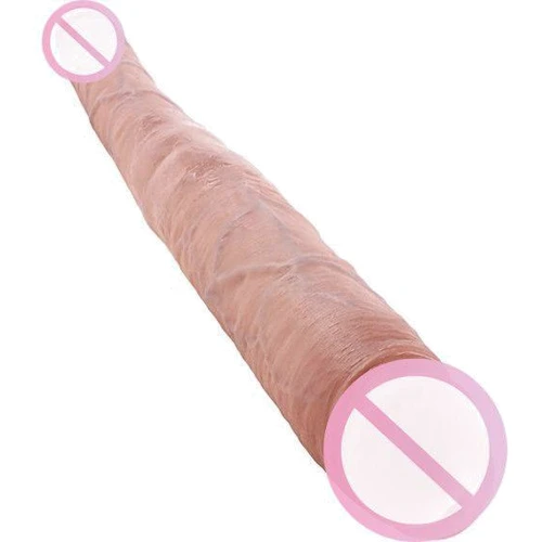 Двойной фаллоимитатор King Cock 16" Tapered Double Dildo, 40.6x4.3 см, телесный: Назначение Для двойного проникновения