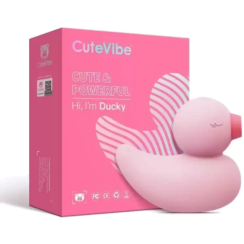 Вакуумный вибратор CuteVibe Ducky Pink: Тип и форма Утка