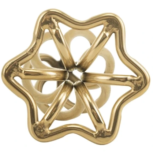 Анальная пробка LOCKINK Sevanda Hollow Spiral Golden Metal Anal Plug - L size: Наличие вибрации Нет