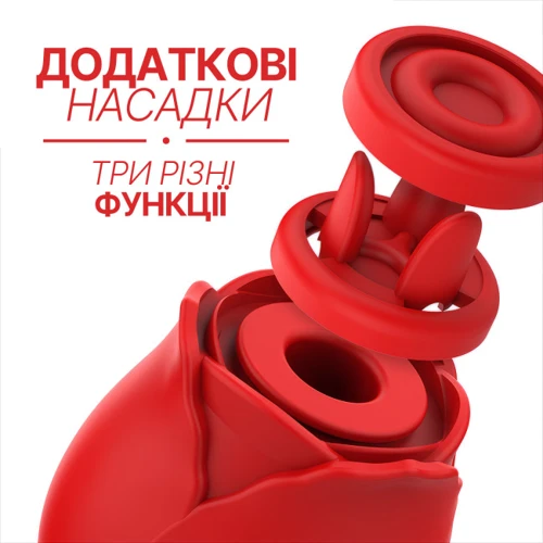 Вакуумний стимулятор клітора Mia Rose Luxury edition 3 в 1 з додатковими насадками: Призначення Вакуумні