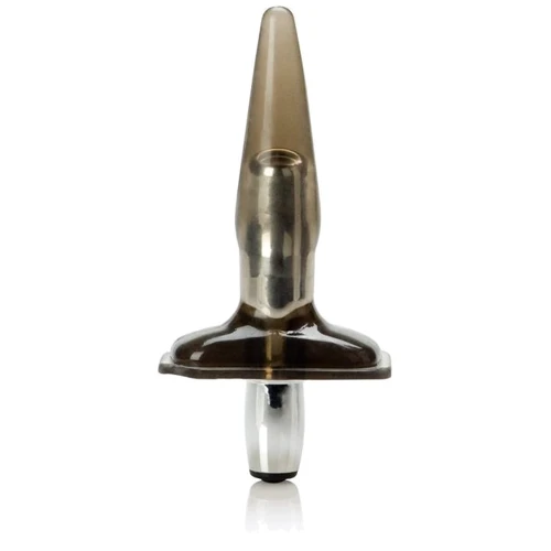 Анальная пробка с вибрацией High Intensity Probe Blue 9.5x2.5 см, серый