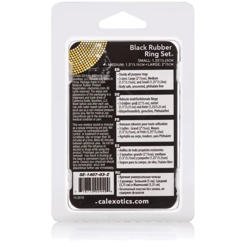 CalExotics Rubber Ring - 3 Piece Set - набор эрекционных колец, белый: Производитель California Exotic Novelties