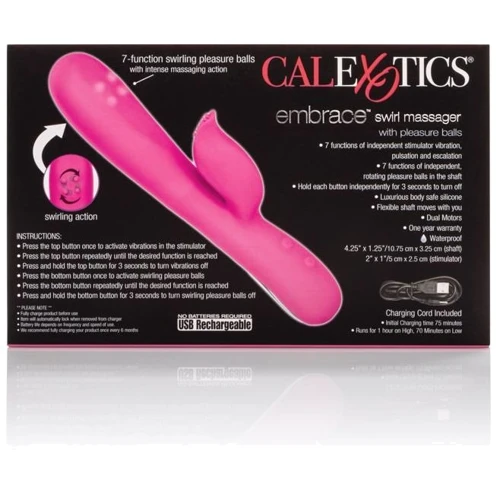 Вибратор Embrace Swirl Massager 11x3 см, розовый: Для кого Для женщин