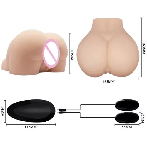 Мастурбатор с вибрацией LYBAILE Crazy Bull Masturbator Vagina and Ass Vibrating Flesh фото 8
