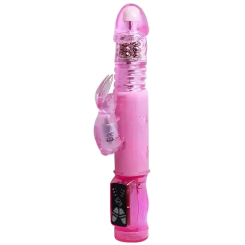 Багатофункціональний вібратор BAILE - Crazy Bunny, BW-037029: Довжина, см 23.3