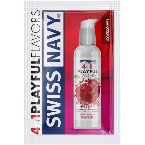 Пробник Swiss Navy 4 in 1 Poppin Wild Cherry 5 мл