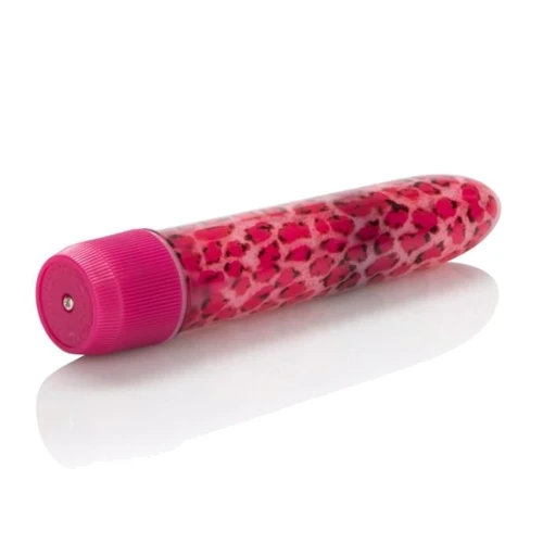 CalExotics Leopard Massager Mini пластиковый вибратор, 11x3.5 см, розовый: Тип управления Поворотное реле