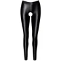 Легінси Noir Handmade F304 Taboo wetlook leggings with open crotch and bum Black, XXL: Декор Без декора