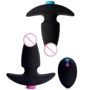 FeelzToys FunkyButts Remote Controlled Butt Plug - сет анальных пробок с вибрацией с дистанционным управлением, 10,6х3,7 см