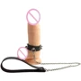 Кольцо для пениса Penis Ring с шипами и поводком, натуральная кожа: Производитель Art of Sex