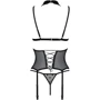 Корсет с открытой грудью Passion DOMINICA CORSET Вlack S/M (стринги в наборе): Применение На тело