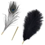 Набор перышек для ласк LOCKINK Sevanda Natural Peacock Flirting Feather Tickler