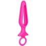 Анальная пробка Pipdream Silicone Groove Probe, 10,25х3,25 см, розовый: Наличие вибрации Нет