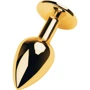 Анальная пробка с кристаллом Metal By Toyfa Gold anal plug ruby: Тип Анальные пробки