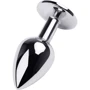 Анальная пробка с кристаллом Metal By Toyfa Silver anal plug Tourmaline: Для кого Унисекс