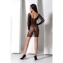 Полупрозрачное мини-платье Passion BS101 One Size black фото 7