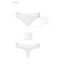 Трусики-бразилиана из хлопка Passion PS005 PANTIES white, size XL: Вид Трусы