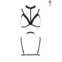 Бюстгальтер-стрепы с чокером SHELLY BRA black L/XL - Passion Exclusive: Для кого Для женщин