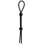 Лассо на пенис с двумя фиксирующими бусинками, SKN-LS002 Black