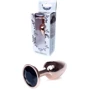 Анальная пробка с кристаллом BOSS of TOYS Boss Series - Jewellery Red Gold PLUG Black S, BS6400111