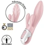 Вибратор Satisfyer Air Pump Bunny 3: Длина, см 21