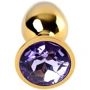 Анальная пробка с кристаллом Metal By Toyfa Gold anal plug amethyst: Для кого Унисекс