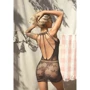 Ажурное платье-сетка Leg Avenue Lace mini dress with cut-outs Black, one size фото 10
