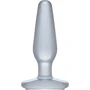 Анальная пробка Crystal Jellies Butt Plug Medium, 13x3.5 см, прозрачный