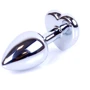 Анальна пробка із кристалом Jewellery Silver Heart PLUG Red: Особливості С кристаллами