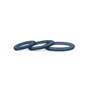 Комплект ерекційних кілець Topco Sales Hombre Snug-Fit Silicone Thin C-Rings, 3 Pk, синій: Виробник Topco Sales