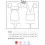 Коротенька еротична сорочка з мереживом Obsessive Sedusia, L / XL (UA70946) фото 5