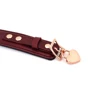 Ошейник с поводком Liebe Seele Wine Red Curved Collar фото 9