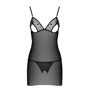 Эротический комплект Passion LOVELIA CHEMISE black L/XL: Материал Полиэстер