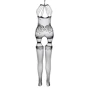 Бодістокінг з безліччю бретелів Passion BS095 One Size white: Вид Бодистокинг