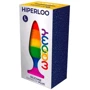 Анальная пробка Wooomy Hiperloo Silicone Rainbow Plug L: Тип Анальные пробки