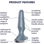 Анальная смарт-пробка Satisfyer Plug-ilicious 2 (серая): Тип Анальные пробки