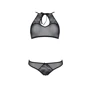Комплект Passion URSULA SET black S/M: бра, трусики с ажурным декором и открытым шагом: Вид Комплекты