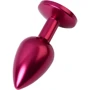 Анальная пробка с кристаллом Metal By Toyfa Burgundy Anal Plug Ruby: Тип Анальные пробки