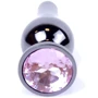 Анальная пробка с кристаллом BOSS of TOYS - Jewellery Dark Silver BUTT PLUG Rose, BS6400054 фото 8